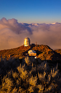 La Palma: Atardecer en el observatorio de Roque Los Muchachos