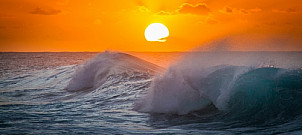 Sunset wave