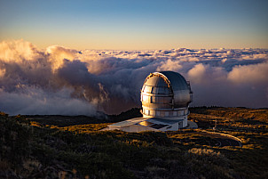 Atardecer en el observatorio de Roque Los Muchachos - La Palma