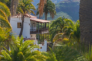 Rural house in palm oasis near Santa Lucía