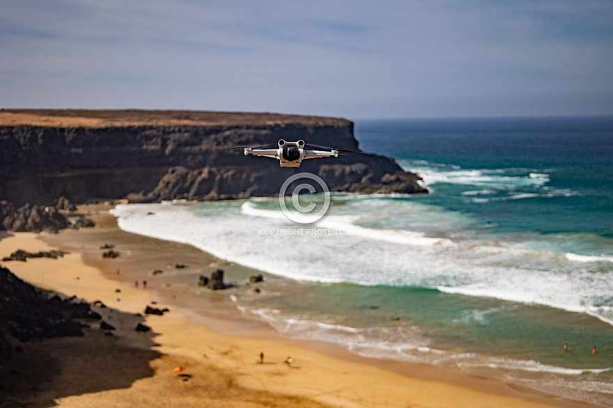 Drone on beach - Fuerteventura