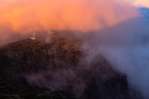 La Palma: Atardecer en el observatorio de Roque Los Muchachos