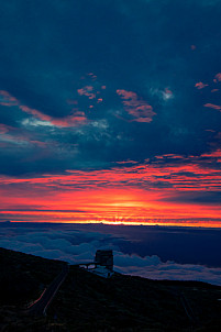 Atardecer en el observatorio de Roque Los Muchachos - La Palma