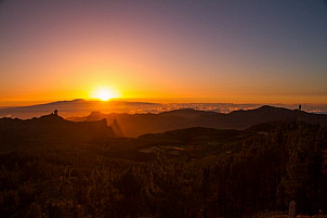 Sunset at the Pico de las Nieves
