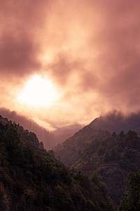 On the road to the observatory - La Palma