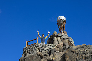 La Gomera:  Monumento de la Antorcha Olímpica