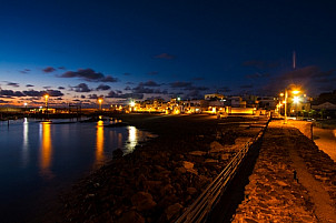 Puerto de las Nieves after sunset