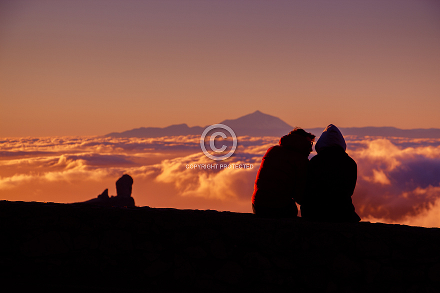 Sunset at Pico de las Nieves