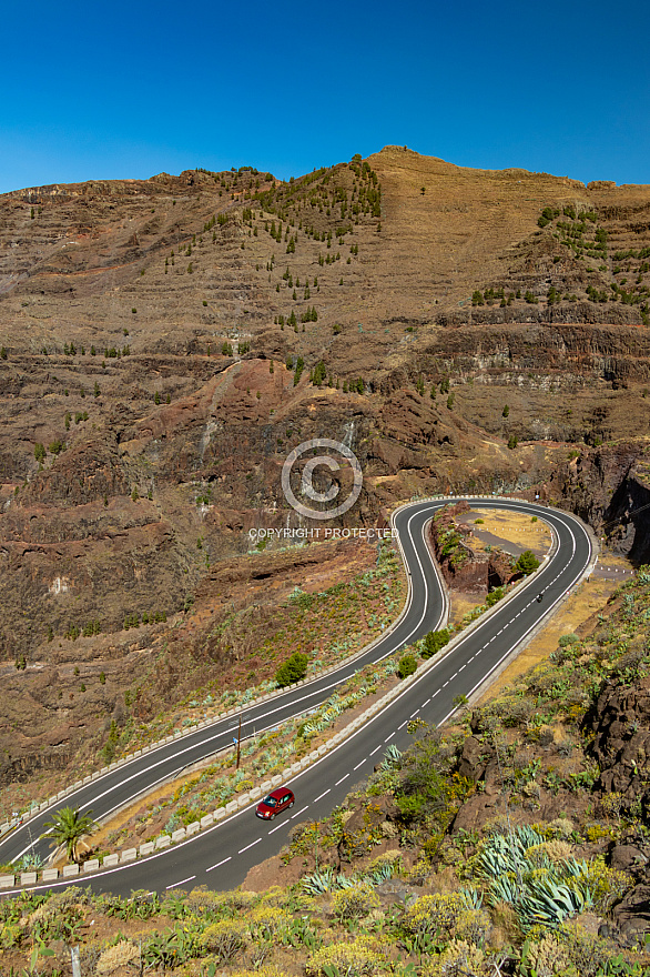 Mirador de la Curva del Queso - Valle Gran Rey - La Gomera