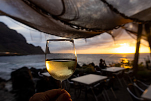 Sunset drink at Buenavista del Norte - Tenerife