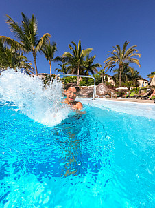 Pool Fun Palm Oasis