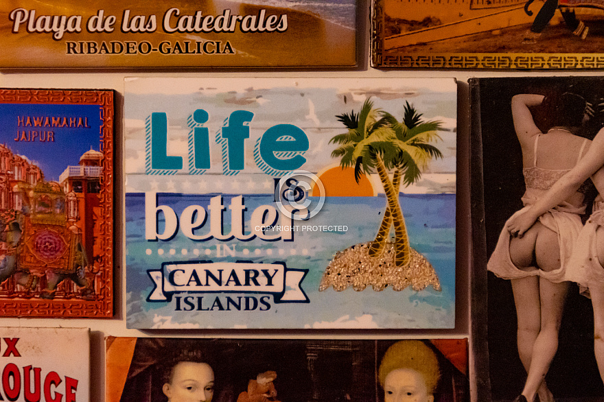 Fridge magnet - Life is better on the Canary Islands